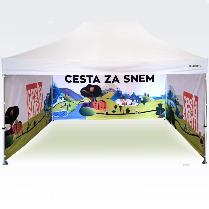 Nepremokavý skladací stan s kvalitným rámom